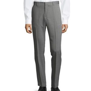 New Perry Ellis Slim Fit Heathered Plaid Pants